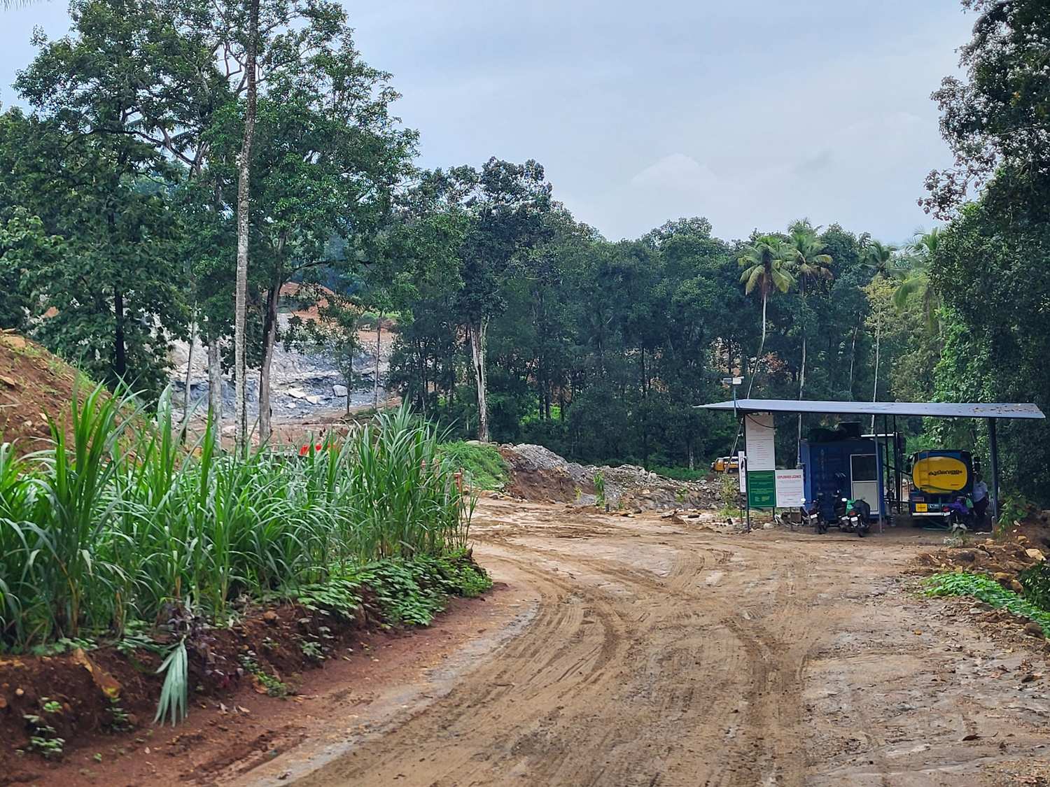 Modern eco-friendly quarry operations in Kerala