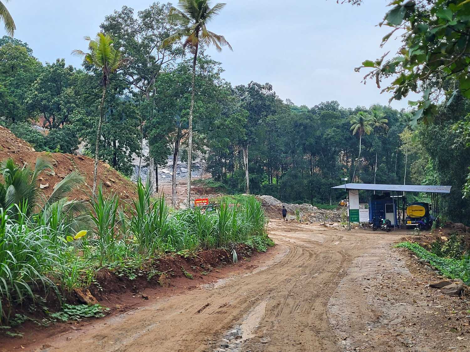 Karimannoor VS Quarry operations view